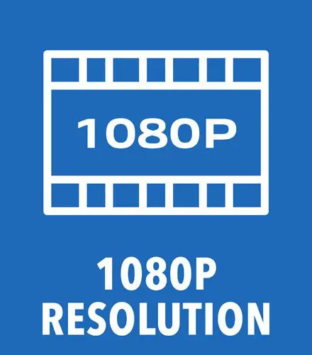 1080P screen resolution LCD display product feature icon