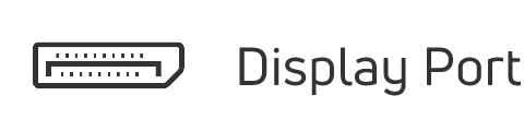 Display port product feature icon